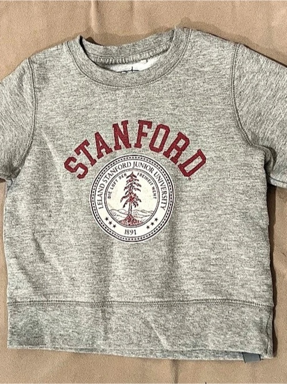 Garb Stanford University Toddler Gray Crewneck Sweatshirt Size 3T